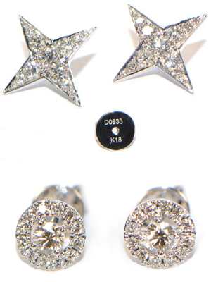 Diamant Ohrstecker Sterne