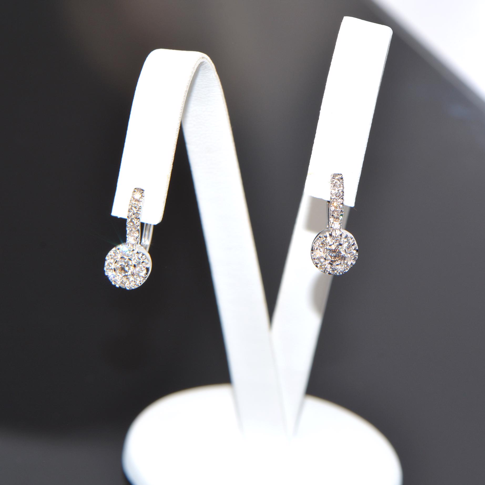 Diamant Creolen Weissgold