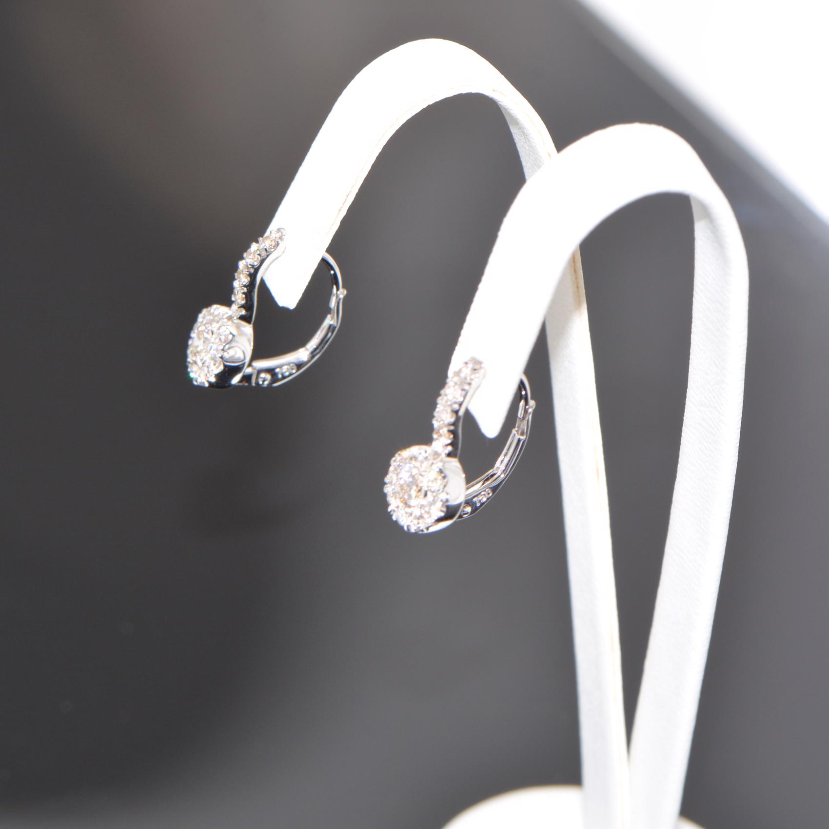 Diamant Creolen Weissgold