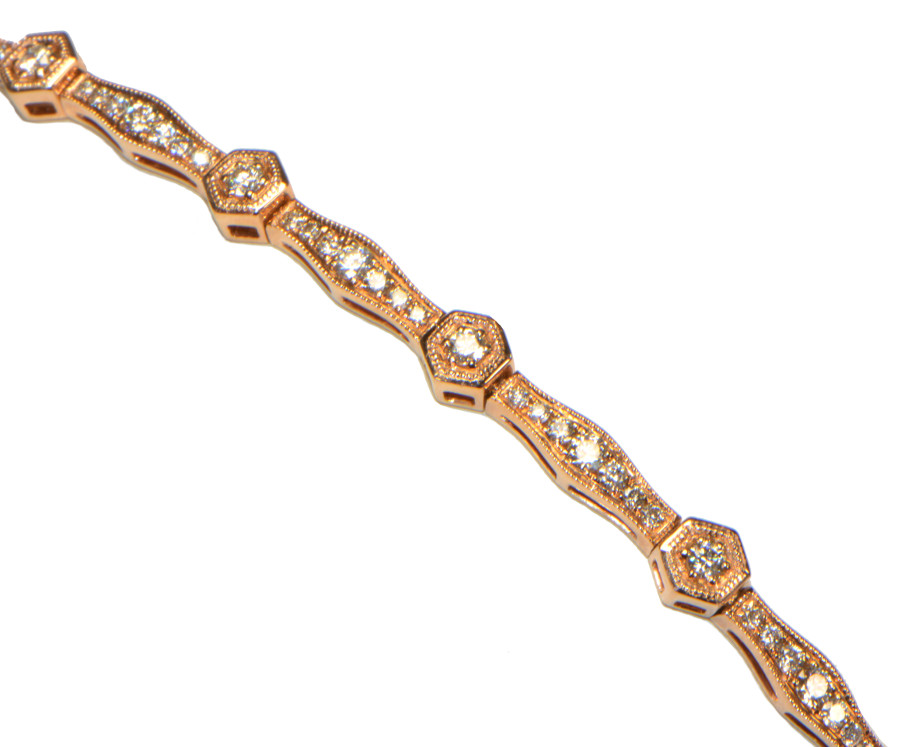 Armband Roségold Diamanten