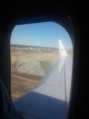 Diamantmine Mir Blick aus dem Flugzeug2