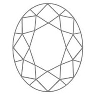 Ovale Diamantform
