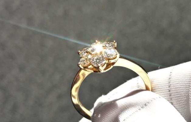 Diamant Schliff Brillanz Feuer Ring