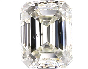 Smaragdschliff Emerald Cut grose Tafel Diamant Reinheit