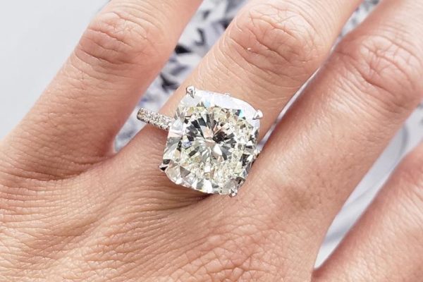 Diamantring Kissenschliff