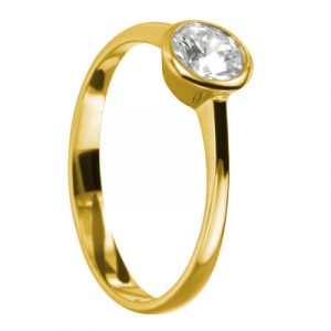 Verlobungsring Rom Gelbgold