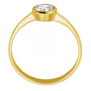 Verlobungsring Rom Gelbgold