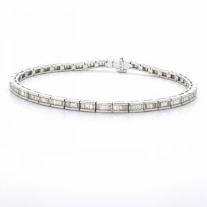 Baguette Diamant Armband 2,12 ct. Weissgold 18K