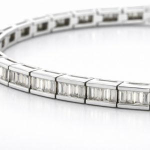 Baguette Diamant Armband 2,12 ct. Weissgold 18K