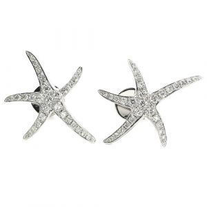 NJ24_9 Seestern Ohrstecker 0,379 ct. WEB12