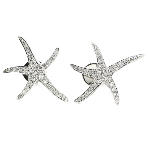 NJ24_9 Seestern Ohrstecker 0,379 ct. WEB12