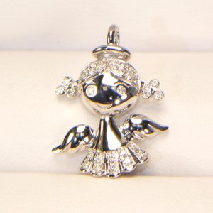 Diamant Anhänger Engel 5