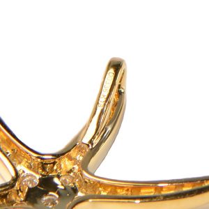 Diamant Anhänger Gelbgold Seestern 3