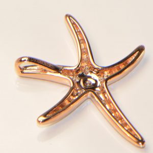 Diamant Anhänger Roségold Seestern 3