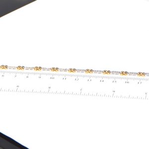 Diamant Armband bicolor Weissgold Gelbgold modern