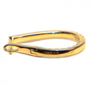 Diamant Creolen Gelbgold gross