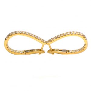 Diamant Creolen Gelbgold gross