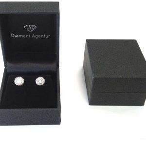 Diamant Ohrstecker 0,90 ct. Illusion Weissgold