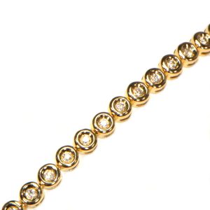 Diamant Tennis Armband Gelbgold