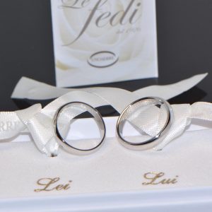 Ehering Trauring Toskana Weissgold