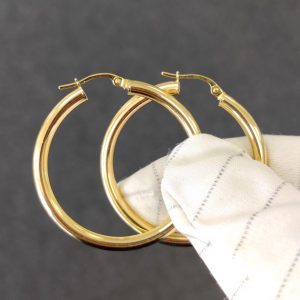 Creolen Kreolen UNOAERRE Gelbgold 35 mm