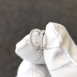 Creolen Kreolen Weissgold 18K