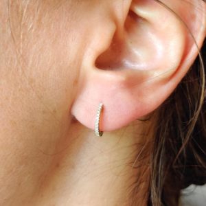 Diamant Creolen Gelbgold Kreolen 18K