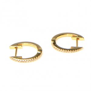 Diamant Creolen Kreolen Gelbgold 18K