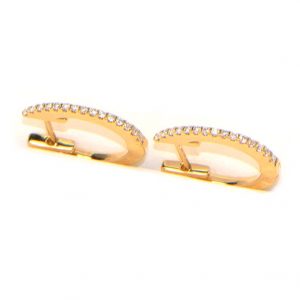 Diamant Creolen Kreolen Gelbgold 18K