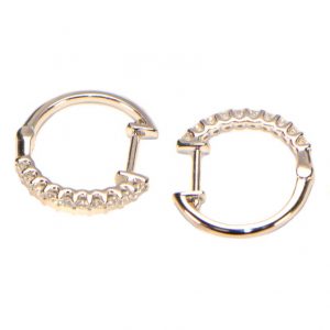 Diamant Creolen Kreolen Weissgold