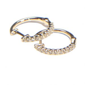 Diamant Creolen Kreolen Weissgold