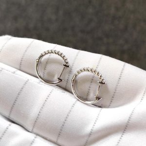 Diamant Creolen Kreolen Weissgold