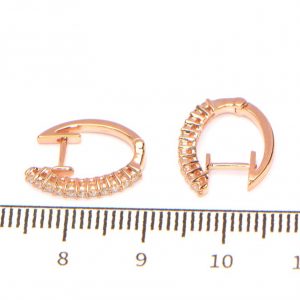 Diamant Creolen Rosegold 18 Karat