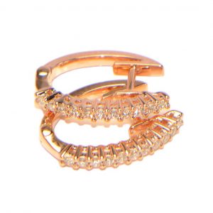 Diamant Creolen Rosegold 18 Karat