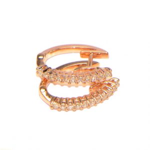 Diamant Creolen Rosegold 18 Karat
