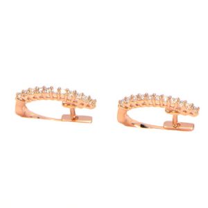 Diamant Creolen Rosegold 18 Karat