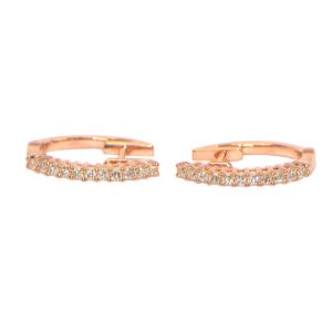 Diamant Creolen Rosegold 18 Karat