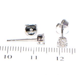 Diamant Ohrstecker Weissgold klein