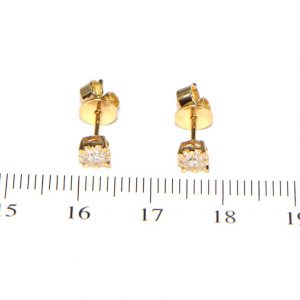 Diamant Ohrstecker Gelbgold 18K