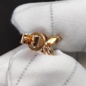 Diamant Ohrstecker Rosegold 18K Navette Marquise Blüte