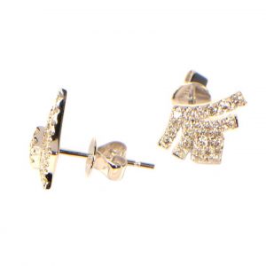 Diamant Ohrstecker Weissgold Flügel