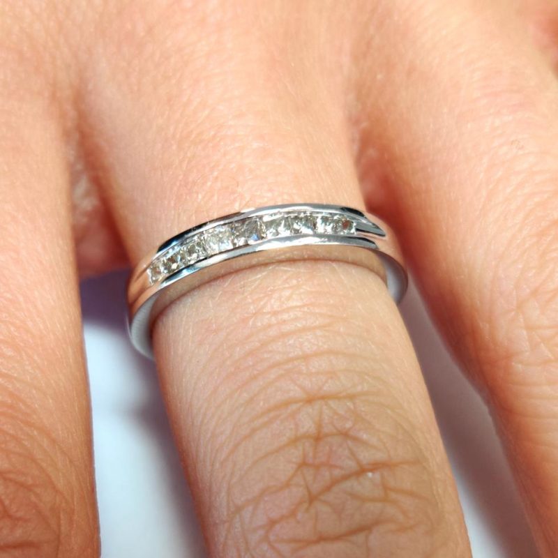 Diamantring Memory Weissgold Princess