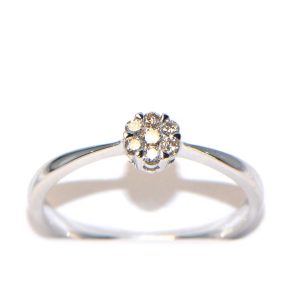 Diamantring Weissgold Illusion klein