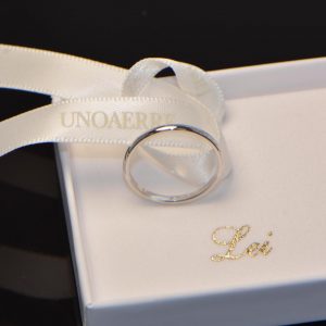 Ehering Toskana AFN150 Dünn Weissgold