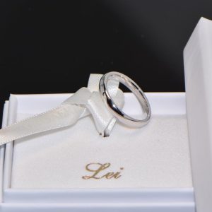 Ehering Trauring Weissgold 18K