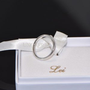 Ehering Trauring Weissgold 18K