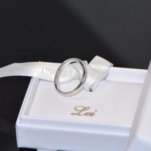 Ehering Trauring Weissgold 18K