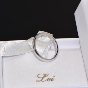 Ehering Trauring Weissgold 18K