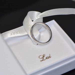 Ehering Trauring Weissgold AFC40 18K Vicenza