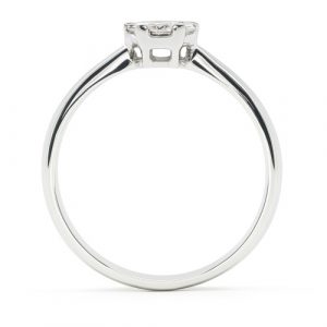 Illusion Diamantring kaufen 18K Weissgold klein 0,15 ct.
